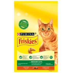   Friskies Indoor Cats teljes értékű állateledel felnőtt macskáknak csirkével és zöldségekkel 10 kg