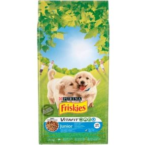  Friskies Vitafit Junior állateledel kutyák számára csirkével és zöldséggel 15 kg