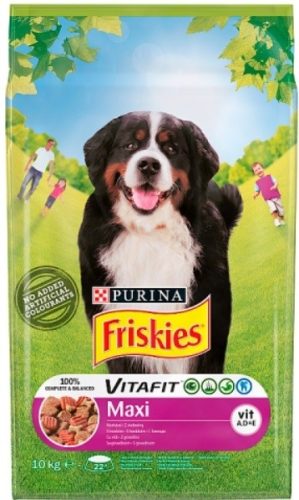 Friskies Vitafit Maxi teljes értékű állateledel felnőtt kutyák számára marhával 10 kg