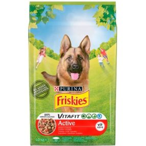   Friskies Vitafit Active teljes értékű állateledel felnőtt kutyák számára marhával 10 kg