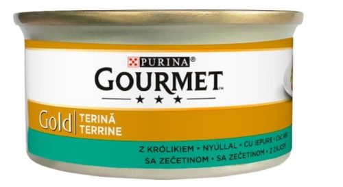 Gourmet Gold teljes értékű állateledel felnőtt macskák számára nyúllal 85 g
