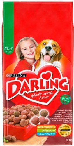 Darling teljes értékű állateledel felnőtt kutyák számára marhával és zöldségekkel 15 kg