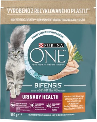 Purina One Urinary Care csirkében és búzában gazdag teljes értékű eledel felnőtt macskáknak 800 g