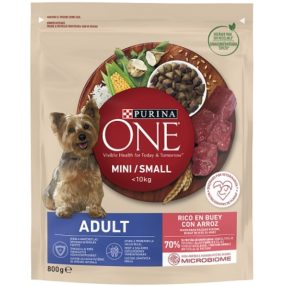   Purina One felnőtt kutyák számára marhában gazdag szárazeledel rizzsel 800 g