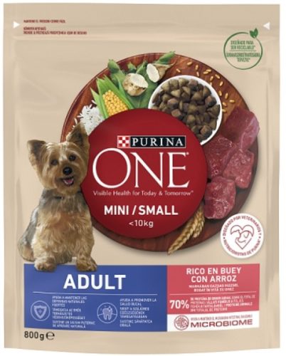 Purina One felnőtt kutyák számára marhában gazdag szárazeledel rizzsel 800 g