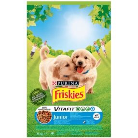   Friskies Vitafit Junior teljes értékű állateledel kölyökkutyák számára csirkével & zöldségekkel 8 kg