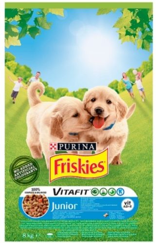 Friskies Vitafit Junior teljes értékű állateledel kölyökkutyák számára csirkével & zöldségekkel 8 kg