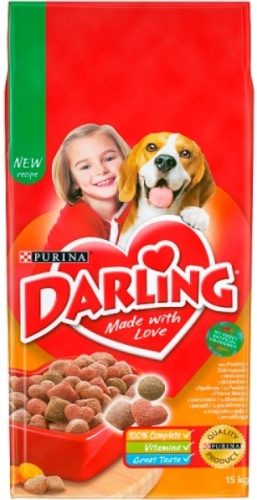 Darling teljes értékű állateledel felnőtt kutyák számára szárnyassal 15 kg