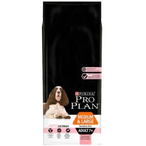   Pro Plan Medium & Large Adult 7+ Optiderma lazacban gazdag száraz kutyaeledel 14 kg