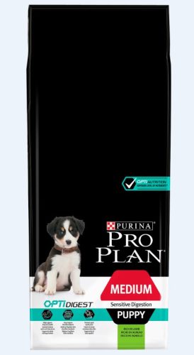 Pro Plan Medium Puppy Optidigest bárányban gazdag száraz kutyaeledel 12 kg