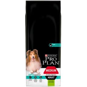   Pro Plan Medium Adult Sensitive Digestion bárányban gazdag száraz kutyaeledel 14 kg