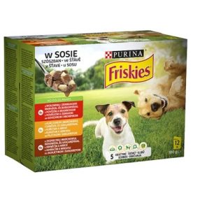   Friskies teljes értékű állateledel felnőtt kutyák számára szószban 12 x 85 g 