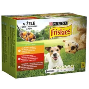   Friskies teljes értékű állateledel felnőtt kutyák számára aszpikban 12 x 85 g