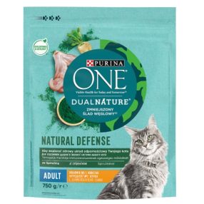   Purina One Dual Nature Spirulina Adult Csirkével száraz macskaeledel 750g