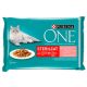 Purina One Sterilcat Lazaccal és Répával nedves macskaeledel sterilizált macskák számára 4 x 85 g