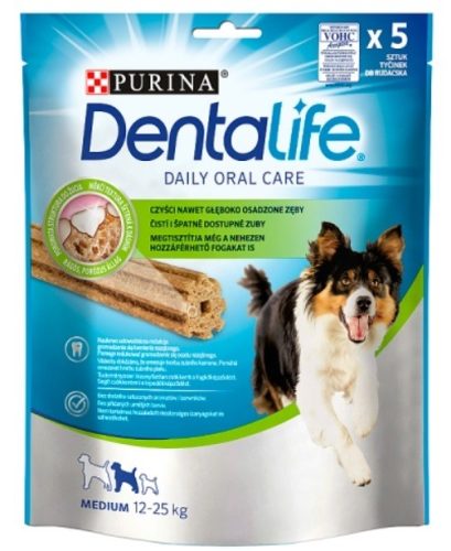 Dentalife Medium jutalomfalat felnőtt kutyák számára 5 db 115 g