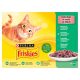 Friskies 12X85g Marhával/Csirkével/Tonhallal/Tőkehallal nedves macskaeledel