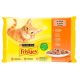 Friskies Szószban Csirkével/Kacsával/Lazaccal/Pulykával nedves macskaeledel 4 x 85 g