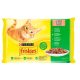 Friskies szószban marhával/csirkével/tonhallal/tőkehallal nedves macskaeledel 4 x 85 g