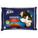 Felix Fantastic Nyúllal/Báránnyal aszpikban nedves macskaeledel 4 x 85 g (340 g)