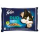 Felix Fantastic Duo Halas Válogatás aszpikban nedves macskaeledel 4 x 85 g (340 g)