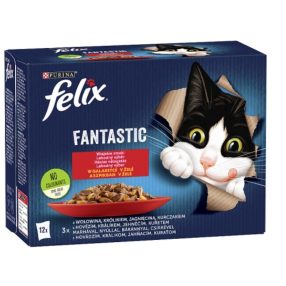   Felix Fantastic Házias válogatás aszpikban nedves macskaeledel 12x85g