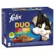 Felix Fantastic Duo Házias válogatás zöldséggel aszpikban nedves macskaeledel 12x85g