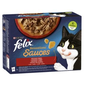   Felix Sensations Sauces Házias válogatás szószban nedves macskaeledel 12x85g