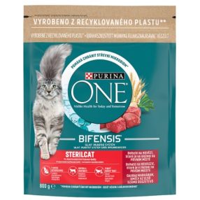   Purina One Sterilcat Marhában gazdag száraz macskaeledel 800g