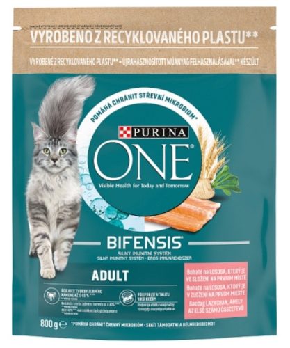 Purina One Lazacban gazdag száraz macskaeledel 800g