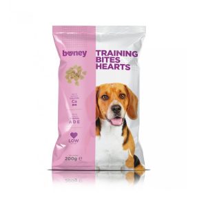 BONEY JUTALOMFALAT TRAINING BITES HEARTS 200G