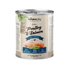 CHICOPEE KONZERV DOG ADULT PURE SZÁRNYAS ÉS HALFILÉ 800G