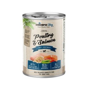 CHICOPEE KONZERV DOG ADULT PURE SZÁRNYAS ÉS HALFILÉ 400G