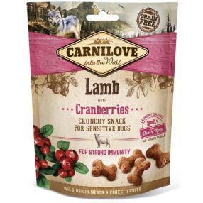   Carnilove Dog Crunchy Snack Bárány Hússal és Vörös Áfonyával 200g