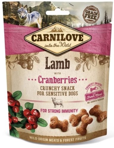 Carnilove Dog Crunchy Snack Bárány Hússal és Vörös Áfonyával 200g