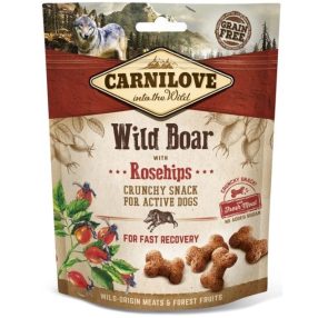   Carnilove Dog Crunchy Snack Vaddisznó Hússal és Csipkebogyóval 200g