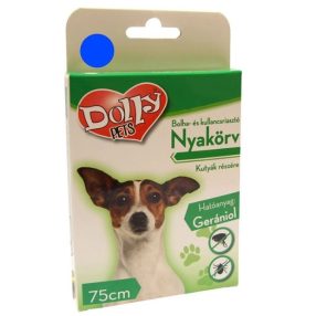   DOLLY Natural bolha és kullancsriasztó nyakörv kutyák részére kék 75 cm