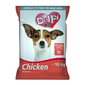 DOLLY SZÁRAZ KUTYAELEDEL CSIRKÉS 10KG
