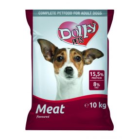 DOLLY SZÁRAZ KUTYAELEDEL HÚSOS 10KG