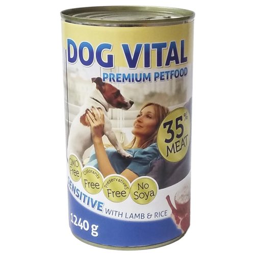 DOG VITAL KONZERV SENSITIVE LAMB&RICE 1240GR