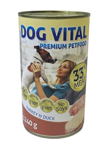 DOG VITAL KONZERV TURKEY&DUCK 1240GR