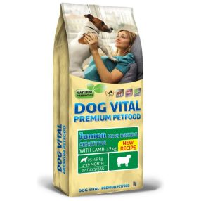 DOG VITAL JUNIOR SENSITIVE MAXI BREEDS LAMB 12KG