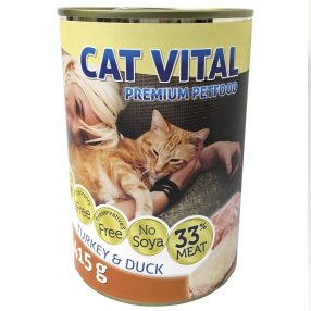 CAT VITAL KONZERV KACSA+PULYKA 415GR