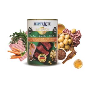   HAPPY&FIT SUPERIOR FRISS VADDISZNÓHÚS S.RÉPÁVAL, BURGONYÁVAL 400G