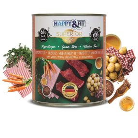   HAPPY&FIT SUPERIOR FRISS VADDISZNÓHÚS S.RÉPÁVAL, BURGONYÁVAL 800G