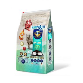   HAPPY&FIT SUPERIOR GF HYPO PUPPY&JUNIOR FRISS BÁRÁNY, ÉDESBURGONYA ÉS VÖRÖSÁFONYA 10KG