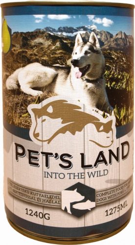 PET S LAND DOG KONZERV SERTÉS-HAL KÖRTÉVEL 1240G