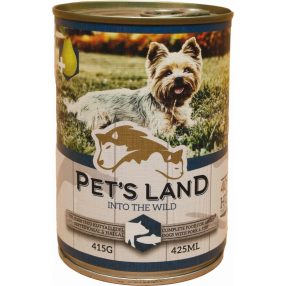 PET S LAND DOG KONZERV SERTÉS-HAL KÖRTÉVEL 415G