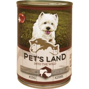 PET S LAND DOG KONZERV MARHAMÁJ-BÁRÁNYHÚS ALMÁVAL 415G