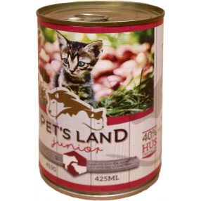   PET S LAND CAT JUNIOR KONZERV MARHAMÁJ-BÁRÁNYHÚS ALMÁVAL 415G